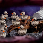 Gothic Skull Duck Mini Figurines - 20 Pieces