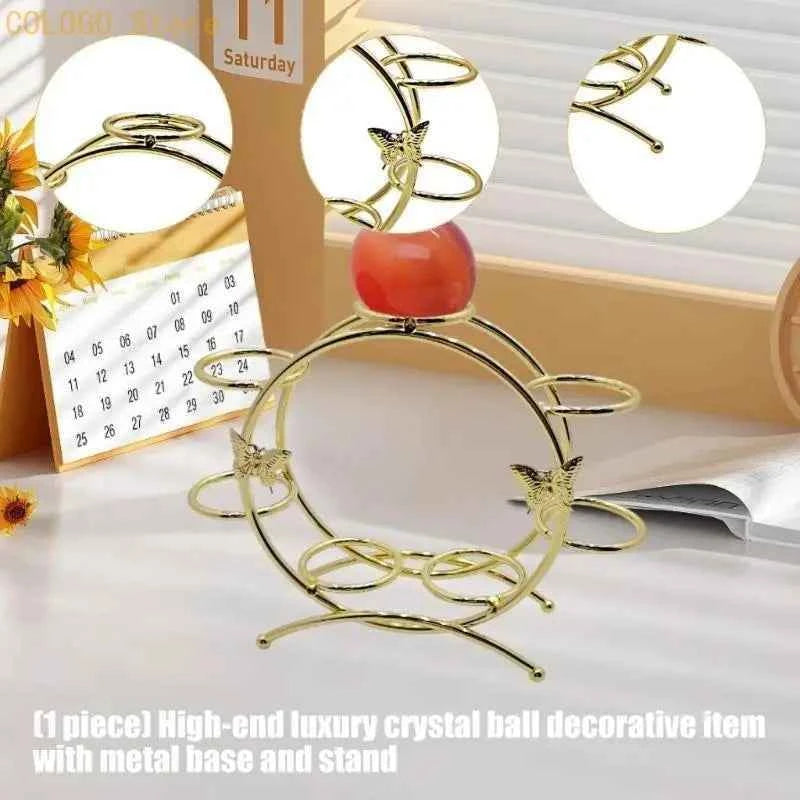 Arched Metal Crystal Sphere Display Stand