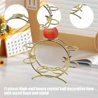 Arched Metal Crystal Sphere Display Stand