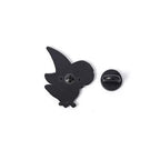Rainbow Witch Raven Enamel Pins