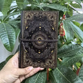 Celestial Sun & Moon Faux Leather Journal