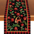 Yule Goat Linen Table Runner