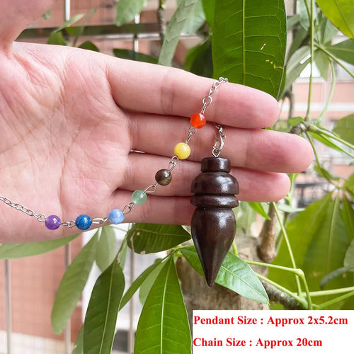 Natural Egyptian Wood Divination Pendulum