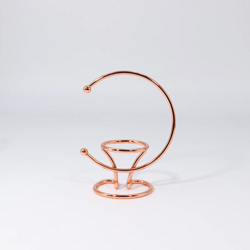 Crescent Metal Crystal Sphere Stand