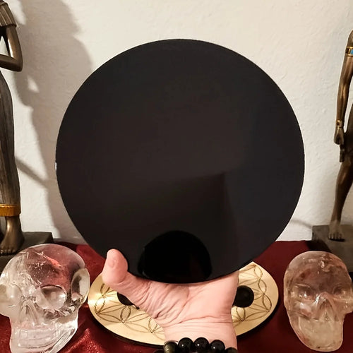 Black Obsidian Scrying Mirror