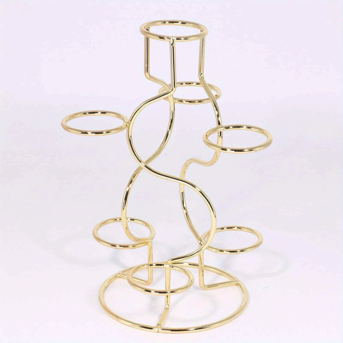 Two-Sphere Metal Crystal Display Stand
