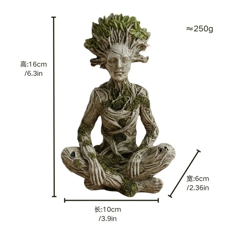 Tree Spirit Meditation Statue – Choose Male or Female