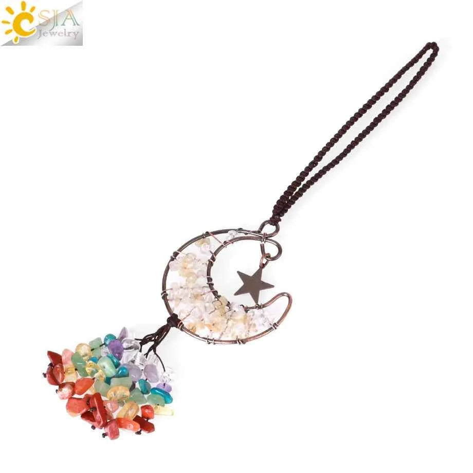 Tree of Life Crystal Keychain – Choose Your Stone