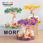 Maneki Neko Crystal Money Tree – Lucky Cat Prosperity Decor