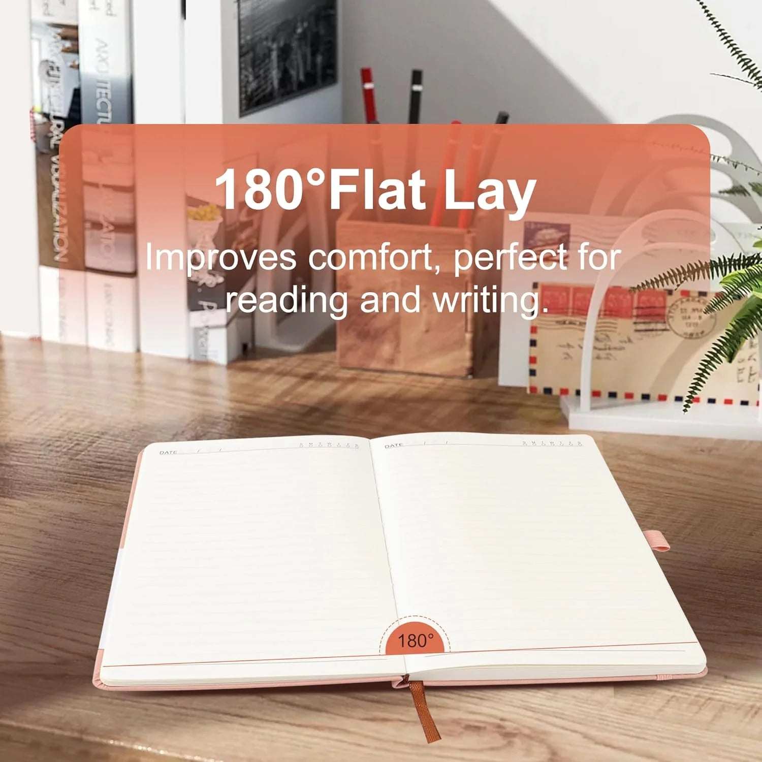 A5 Faux Leather Hardcover Journal - 192 Pages