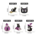 Witch Cat Enamel Pin - The Elemental Path