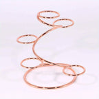 Two-Sphere Metal Crystal Display Stand