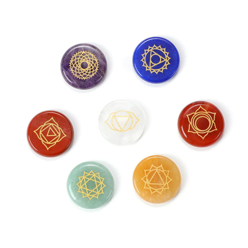 7 Chakra Crystal Meditation Stone Set