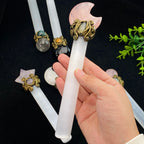 Satin Spar Crystal Point – product view 4