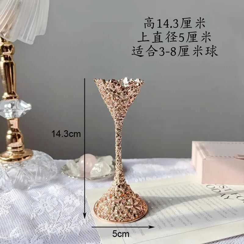 Footed Metal Crystal Ball Display Stand