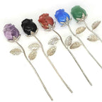 Crystal Carved Rose Flower