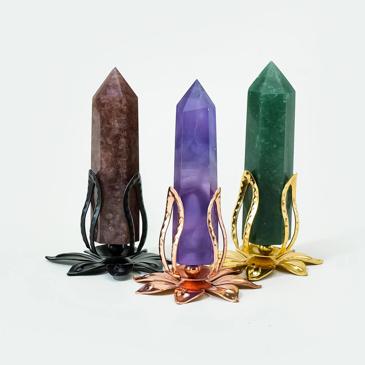 Crystal Flower Bud Sphere Stand – product view 3