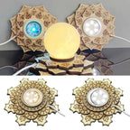 Lotus Crystal Sphere Display Base