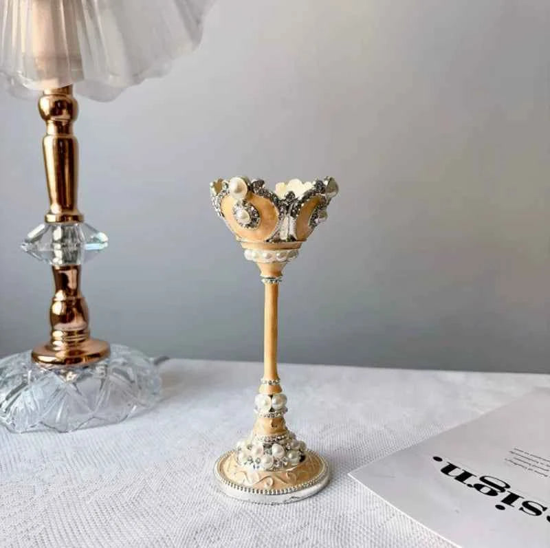 Footed Metal Crystal Ball Display Stand