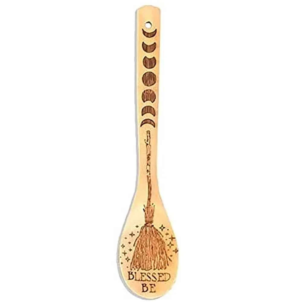 Witchy Yule Wooden Spoon