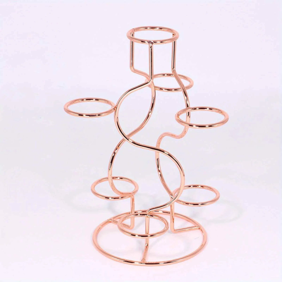 Two-Sphere Metal Crystal Display Stand