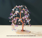 Crystal Gem Tree on Agate Slice Base