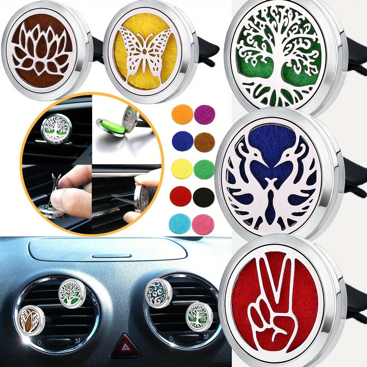 Refillable Car Vent Aromatherapy Diffuser