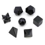 Black Obsidian Sacred Geometry Set – 7 Piece