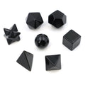 Black Obsidian Sacred Geometry Set – 7 Piece