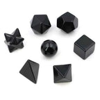 Black Obsidian Sacred Geometry Set – 7 Piece