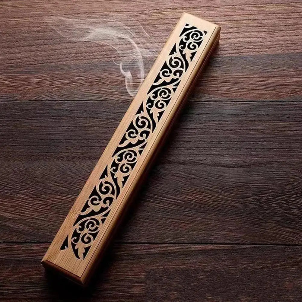Natural Bamboo Incense Burner Box