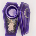 Spiritual Coffin Tea Light Candle Holder - Clear Quartz
