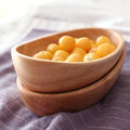 Wooden Ship-Shaped Offering Bowl