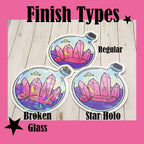 Orange Pumpkin Crystal Vinyl Sticker