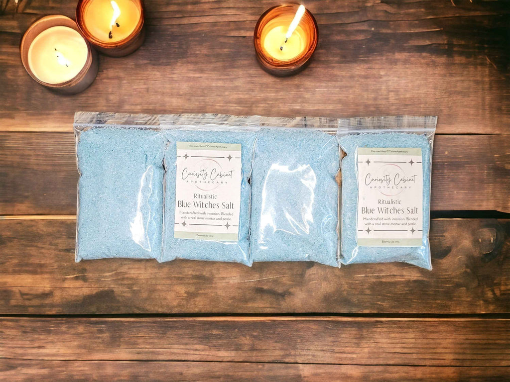 Blue Witches Salt: Calming Ritual Tool with Lavender & Sage