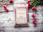 Red Witches Salt: Love Spell, Rose Petals, Herbs (4oz)