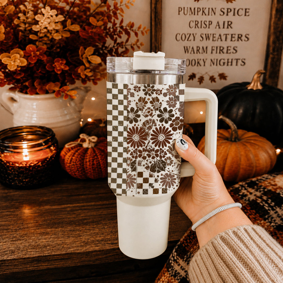 Retro Ghost + Skull 40oz - The Elemental Path