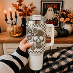 Retro Ghost + Skull 40oz - The Elemental Path