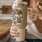 Retro Ghost + Skull 40oz - The Elemental Path