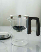 Magnetic Release Glass Teapot with Tea Infuser