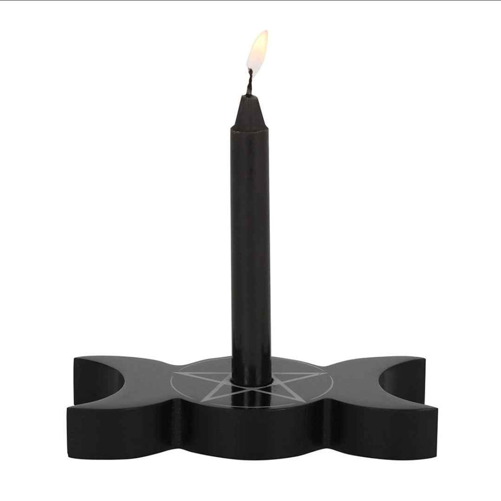 Triple Moon Spell Candle Holder