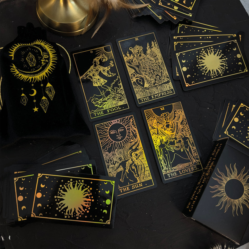 Gold Rainbow Foil Tarot Cards